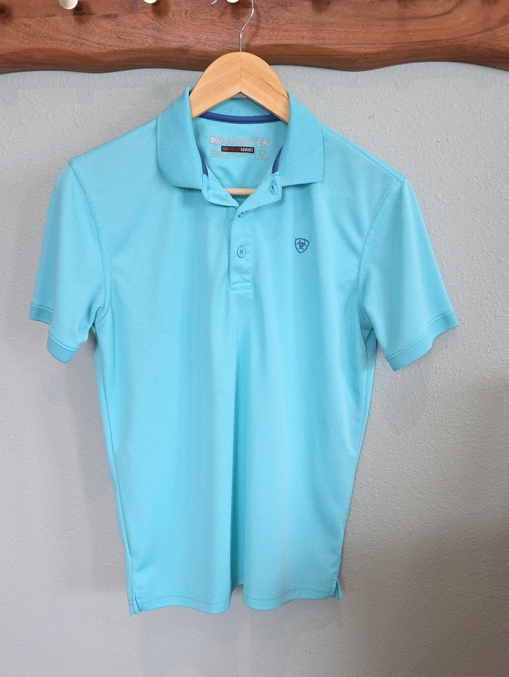 Ariat Kids Polo Shirt - Aqua Blue